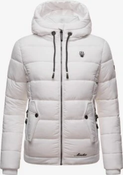 Marikoo Winterjassen Winterjas Taisaa Dames Wit -Marikoo Winkel 0384fcf52c0e03267ffeff1a5db15786