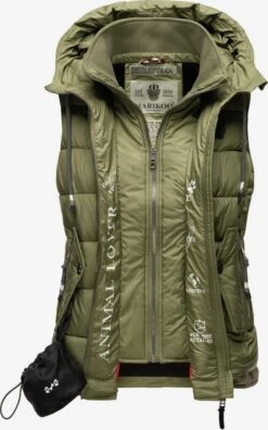 Marikoo Bodywarmers Bodywarmer Taisaa Dames Kaki -Marikoo Winkel 056ae9c4c2a37e4a2c12c9492ca0c8b7
