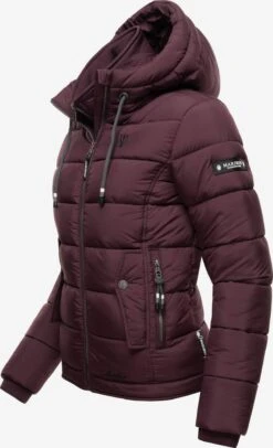 Marikoo Winterjassen Winterjas Taisaa Dames Wijnrood -Marikoo Winkel 05aca76c4d0cb9ab0d9f384e818ca779