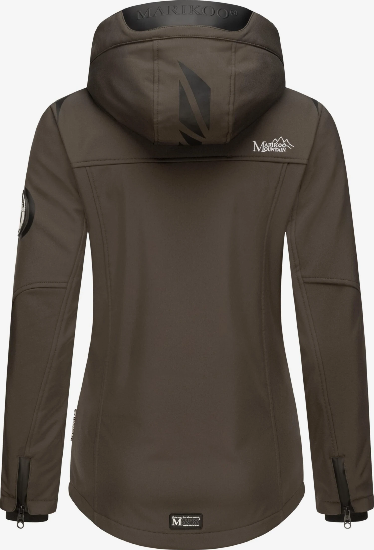 Marikoo Winterjassen Winterjas Dames Bruin 5 Marikoo Winterjassen Winterjas Dames Bruin - Afbeelding 3