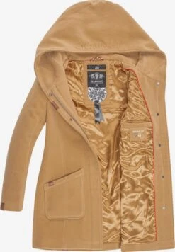 Marikoo Wintermantels Wintermantel Maikoo Dames Karamel -Marikoo Winkel 0b46286828a33299869ce36931a75294