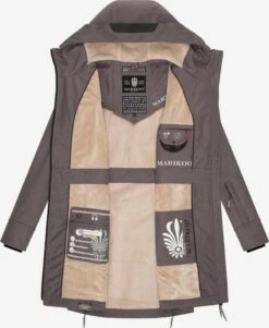 Marikoo Parkas Tussenparka Dames Donkergrijs -Marikoo Winkel 0c6f4304b6d1b828c8663a745726c971