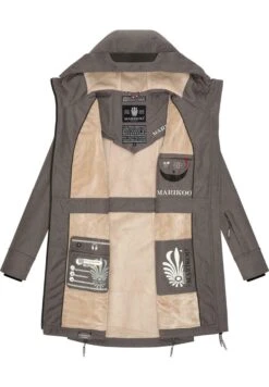Marikoo Racquelle - Parka - Grey Melange -Marikoo Winkel 12e8ff63842d4f25862d9ebb61991dc6
