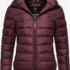 Marikoo Winterjassen Winterjas Poison Dames Bordeaux -Marikoo Winkel 13973f044a4e77ddab97ad825a129edb