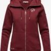 Marikoo Sweatvesten Sweatvest Setsunaa Dames Bordeaux -Marikoo Winkel 1935626067b73a50b03531bfe4f451e1