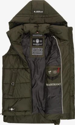 Marikoo Bodywarmers Bodywarmer Zarinaa Dames Donkergroen -Marikoo Winkel 1e3ede9dcc52404bfc424f7551d3d03a