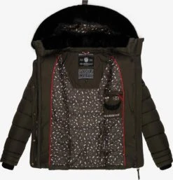 Marikoo Winterjassen Winterjas Qesraa Dames Antraciet -Marikoo Winkel 204f91aba11b9cf59bff7abff45b71e8