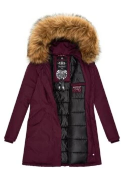 Marikoo Karmaa - Winterjas - Dark Red Melange -Marikoo Winkel 2184c733d5ab4410b44b4044bc6071d7