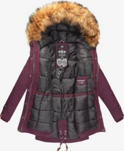 Marikoo Parkas Winterparka Dames Wijnrood -Marikoo Winkel 22ed02a0e35d623fb3c8abc5871b7e7c