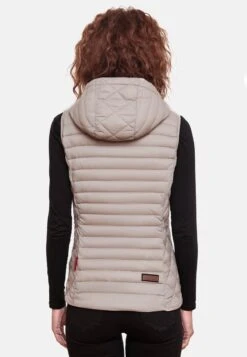 Marikoo Bodywarmers Bodywarmer Hasenpfote Dames Lichtgrijs -Marikoo Winkel 231f6dfe328f025874b356577f458abe
