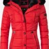 Marikoo Winterjassen Winterjas Lotusblüte Dames Rood -Marikoo Winkel 24cd4f17292557af202a2f3003b17887