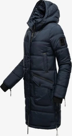 Marikoo Wintermantels Wintermantel Chaskaa Dames Navy -Marikoo Winkel 261535b755593e2dce5858e7c2c4902a