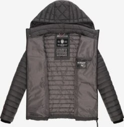 Marikoo Tussenjassen Tussenjas Samtpfote Dames Antraciet -Marikoo Winkel 2644a0be1527f6618592e9deeef0dd1d