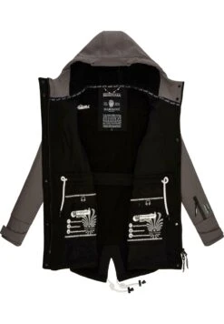 Marikoo Zimtzicke - Parka - Black Grey -Marikoo Winkel 2647c7d88a2047c4b916bf8249b23699