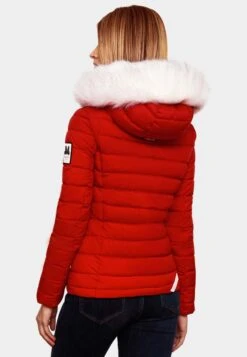 Marikoo Winterjassen Winterjas Nasriin Dames Rood -Marikoo Winkel 281e2f230eb03d3e9e439329cda9ab35