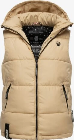Marikoo Bodywarmers Bodywarmer Eisflöckchen Dames Beige -Marikoo Winkel 29dc96899f7ce84c426f696c162f2feb