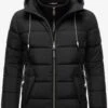 Marikoo Winterjassen Winterjas Taisaa Dames Zwart -Marikoo Winkel 2d2fe1f87cbcde0667f5f532265654c8