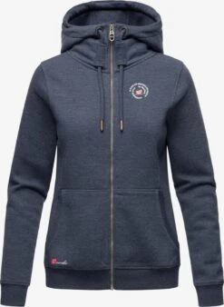 Marikoo Sweatvesten Sweatvest Setsunaa Dames Duifblauw -Marikoo Winkel 2ed6ab75e27d19a1143ce1dd0cbab088