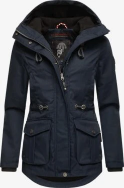 Marikoo Parkas Tussenparka Babetaa Dames Blauw -Marikoo Winkel 2f3da29a8f66917ec1d3312dd93d3610