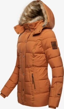 Marikoo Winterjassen Winterjas Nekoo Dames Cognac / Lichtbruin -Marikoo Winkel 2fa7dbe2fe71592e548f58fcacc08b80