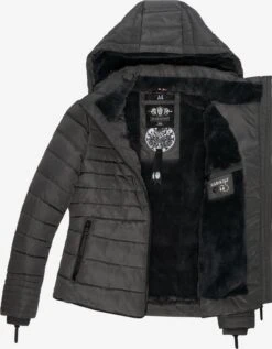 Marikoo Gewatteerde Jassen Winterjas Amber Dames Antraciet 11 Marikoo Gewatteerde Jassen Winterjas Amber Dames Antraciet -Marikoo Winkel 31059a391b2b852f7a51f00d37e9a227