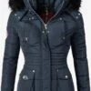Marikoo Winterjassen Winterjas Vanilla Dames Kobaltblauw -Marikoo Winkel 312ecb1ada5680e9cd4ff1abaddc4cbc