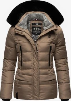 Marikoo Winterjassen Winterjas Loveleen Dames Lichtbruin
