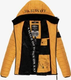 Marikoo Winterjassen Winterjas Jaylaa Dames Goudgeel -Marikoo Winkel 32038db990fb207fd3a5cf8a206fb307