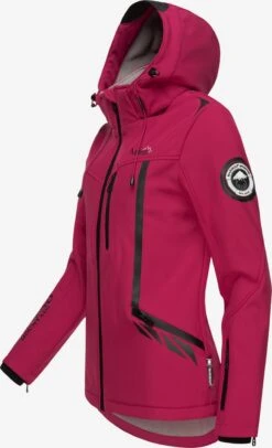 Marikoo Winterjassen Winterjas Dames Rood -Marikoo Winkel 379e5cd0091361699e7bea18dd4fb229