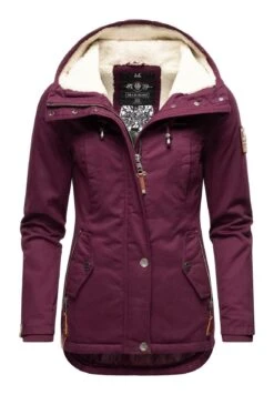 Marikoo Bikoo - Winterjas - Dark Red Melange -Marikoo Winkel 39d55061657c441ca7072587deafb99d