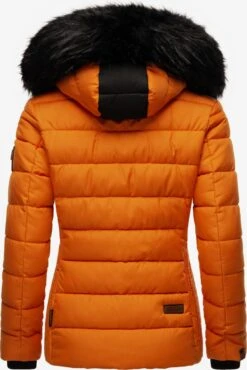 Marikoo Winterjassen Winterjas Unique Dames Oranje -Marikoo Winkel 39f3d21f13a5b080b3e87e27a68ab48b