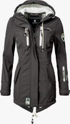 Marikoo Regenmantels Functionele Mantel Zimtzicke Dames Donkergrijs