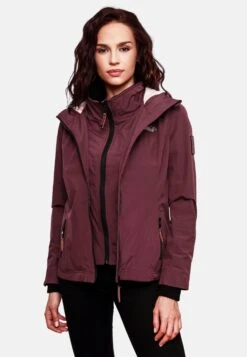 Marikoo Outdoor Jassen Functionele Jas Erdbeere Dames Wijnrood -Marikoo Winkel 3b32764306740e3ea2aa5c75f4439525