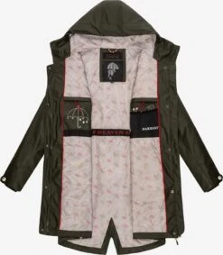 Marikoo Regenmantels Functionele Mantel Dames Olijfgroen -Marikoo Winkel 3b3788df55b53379ecb29e26d1433fb8