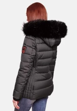 Marikoo Winterjassen Winterjas Unique Dames Antraciet -Marikoo Winkel 3dacb834a3b2e8bbd2e8dfec2bd83e5f