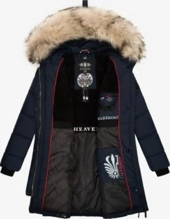 Marikoo Wintermantels Wintermantel Chaskaa Dames Navy -Marikoo Winkel 3de8380c1c5eee365d7ff9df55ee4d09