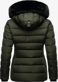 Marikoo Winterjassen Winterjas Qesraa Dames Kaki -Marikoo Winkel 40db9cbc1e88af21c5adea75bc9083b1
