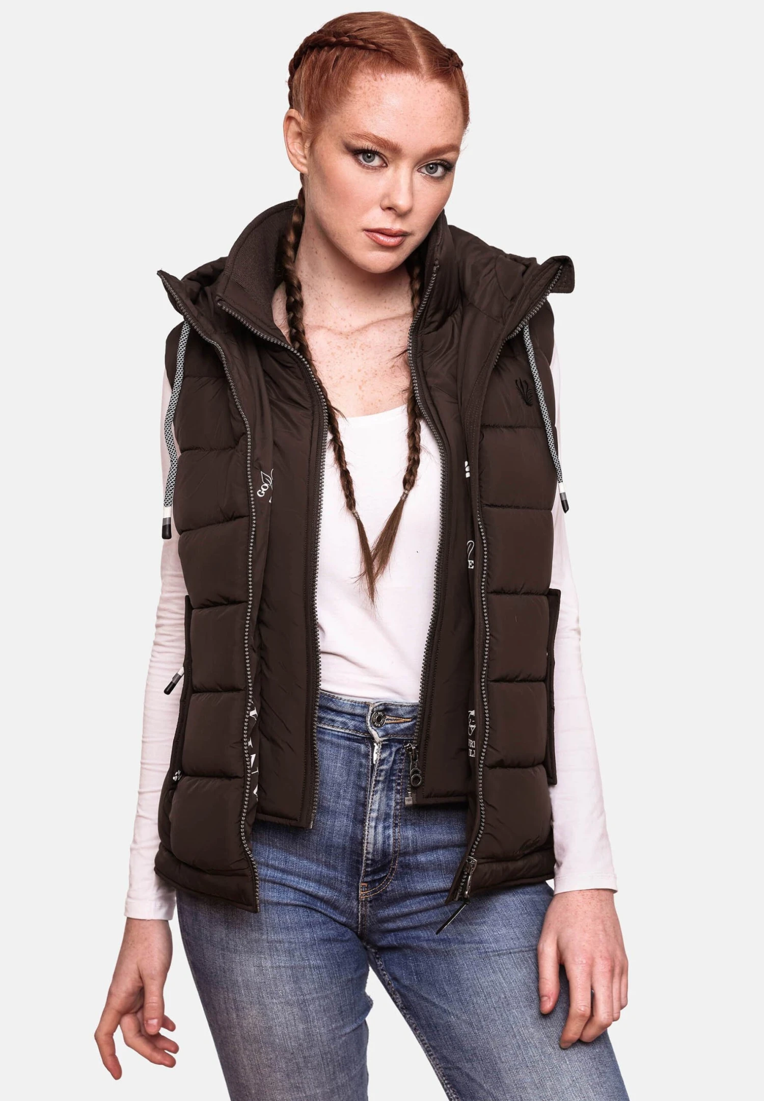 Marikoo Taisaa - Bodywarmer - Dark Choco 6 Marikoo Taisaa - Bodywarmer - Dark Choco - Afbeelding 4