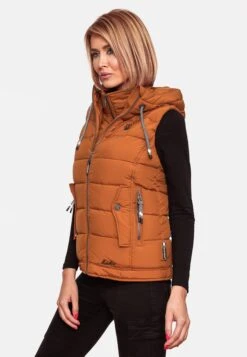 Marikoo Bodywarmers Bodywarmer Taisaa Dames Karamel -Marikoo Winkel 45cf36b3d4e651b7fb00b702a318bfce