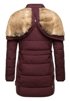 Marikoo Lieblings - Winterjas - Dark Red Melange -Marikoo Winkel 45ea34fba8aa4e029bef10a8b0abd638