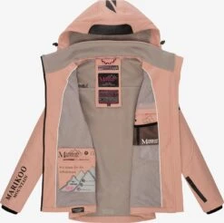 Marikoo Winterjassen Winterjas Dames Roze -Marikoo Winkel 47832c8e56b52b7579e8d9ce7a181de6