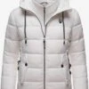 Marikoo Winterjassen Winterjas Taisaa Dames Wit -Marikoo Winkel 47bb339e198f1ed2b7d83735eb78ed37