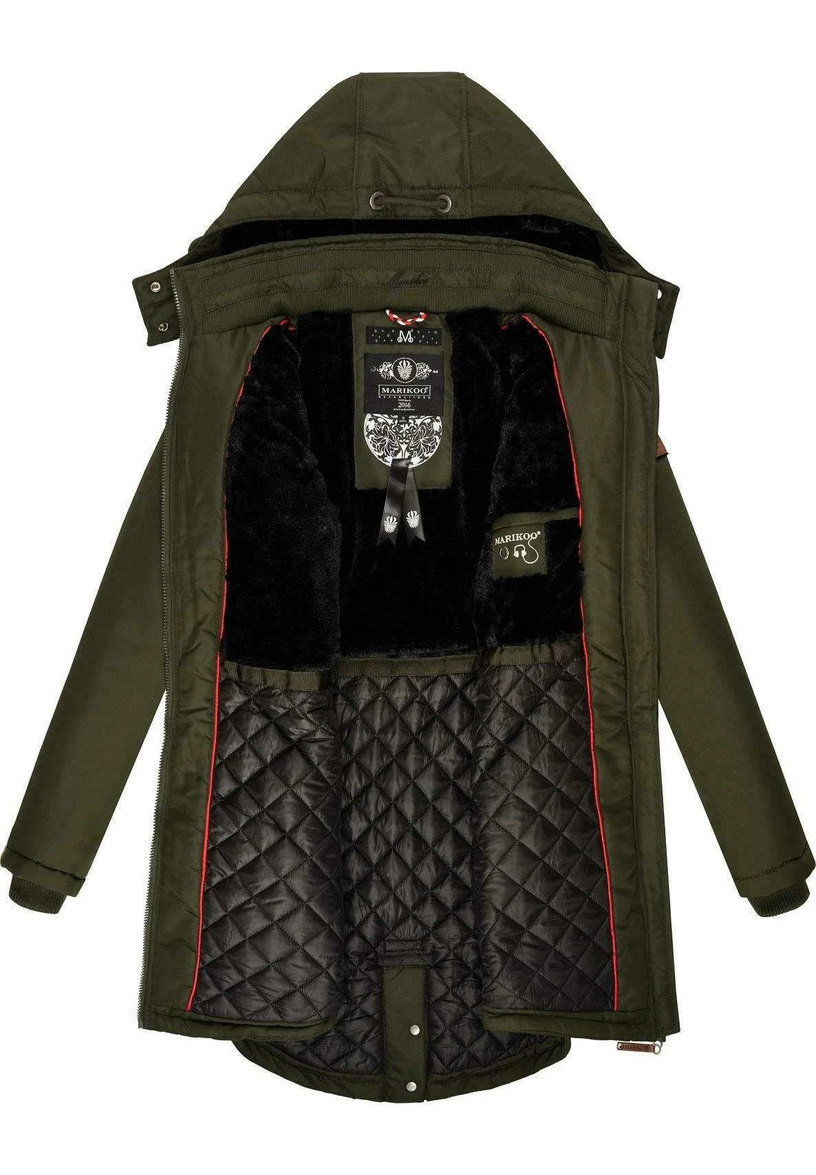 Marikoo Kamii - Winterjas - Olive 7 Marikoo Kamii - Winterjas - Olive - Afbeelding 5