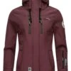 Marikoo Funktions - Outdoorjas - Dark Red Melange -Marikoo Winkel 542a71150c0949f8ad2b9497a5d21b8e