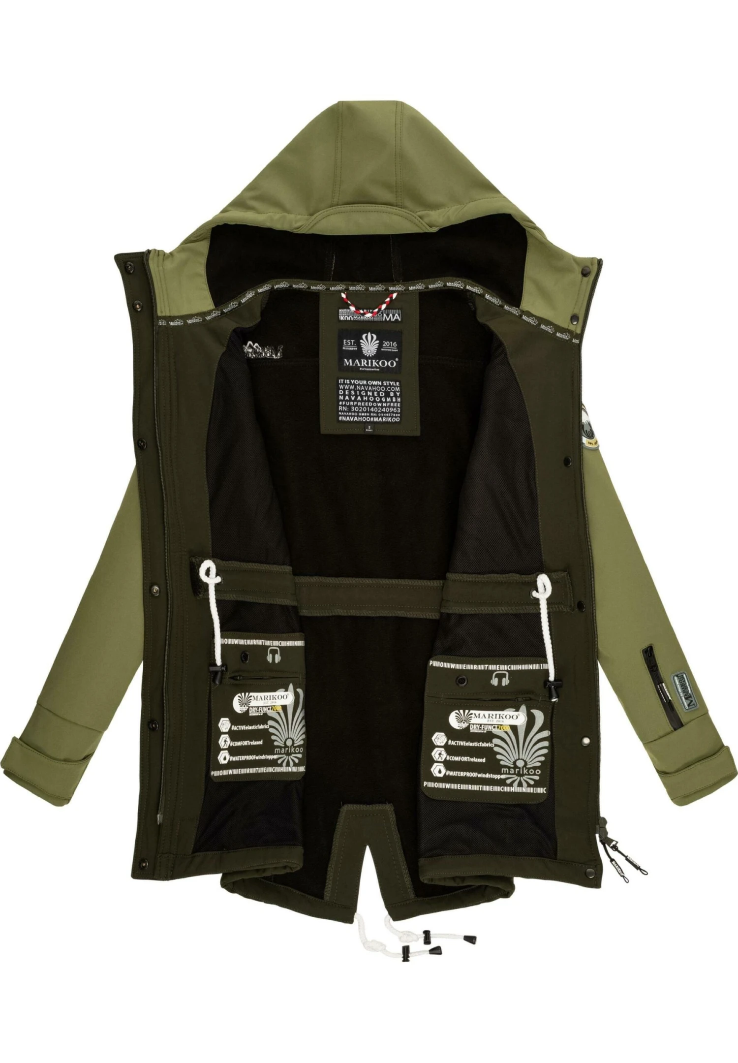 Marikoo Zimtzicke - Parka - Dark Olive Olive 6 Marikoo Zimtzicke - Parka - Dark Olive Olive - Afbeelding 4