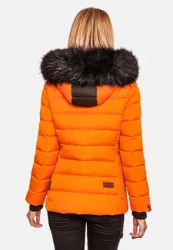 Marikoo Winterjassen Winterjas Unique Dames Oranje -Marikoo Winkel 5c81dcc7dad3bd61db0e9473ae645c71