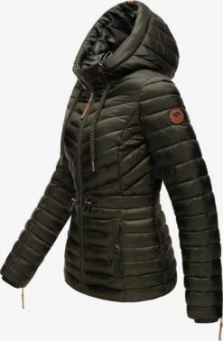 Marikoo Tussenjassen Tussenjas Aniyaa Dames Olijfgroen -Marikoo Winkel 5f54ba14ea78b6af0d66327427b9d92a