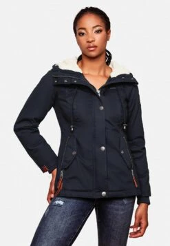 Marikoo Winterjassen Winterjas Manolya Dames Navy -Marikoo Winkel 606f0bf9dadd0fbdfab5f3ac4809ca56