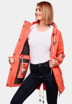 Marikoo Zimtzicke - Parka - Coral -Marikoo Winkel 61c0beba809246f4b7af3d8626b0b220