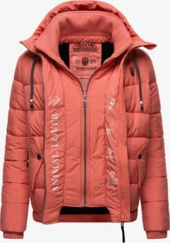 Marikoo Winterjassen Winterjas Taisaa Dames Koraal -Marikoo Winkel 6419a7e593f950a99825665e3fad9909
